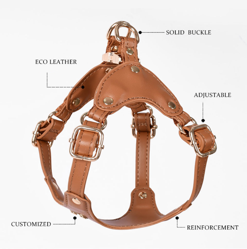 Eco-Leather Dog Harness